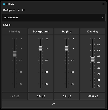 Zone with masking disabled.
