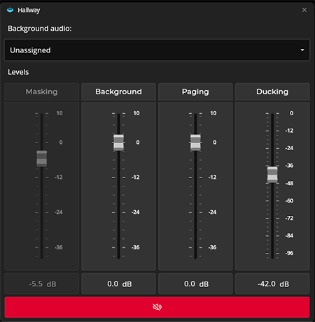 Zone with masking disabled.